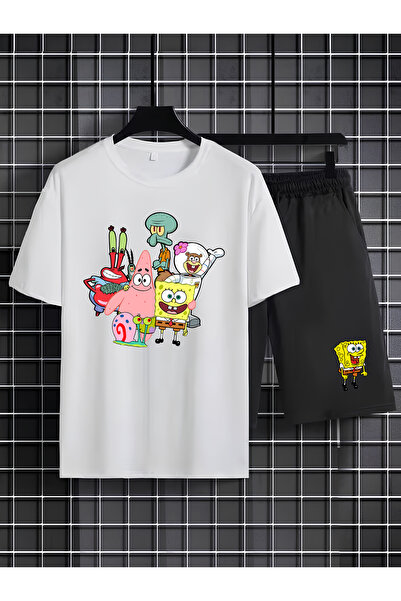 MAGORS SpongeBob majica i šorti za decu sa 100% pamučnog materijala i printom