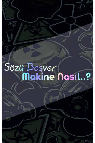 sticker Sözü Boşver Makine Nasıl Yazı 20x4Cm Jdm Araba-motor-laptop Hologram ...