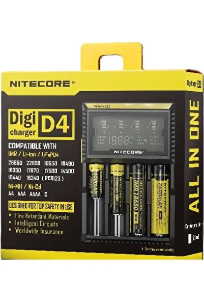 Genel Markalar D4 Digi Charger Li-ion / NI-CD / NI-MH / LifePO4 Dijital Pil Ş...