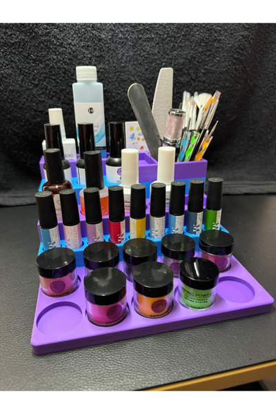 DU&ER 💅   Nail Tech Desktop Organizer – Multi-Compartment Makeup & Manicure ...
