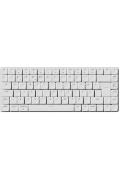 Keychron K3 Max %75 RGB Brown Switch Kablosuz Türkçe Mekanik Beyaz Gaming (Oy...