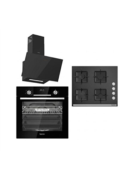 Tecna Frytec Siyah Cam Ankastre Set