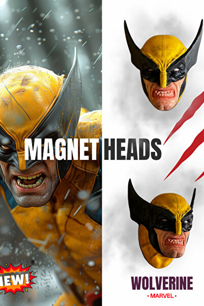 Figurista Wolverine Figürlü 3 boyutlu Mıknatıslı Dekoratif Magnet