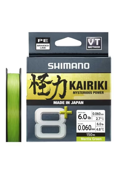 Shimano Örgü Misina Kairiki 8+ 150m Mantis Green İp Misina