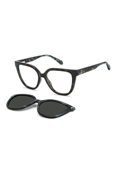 Polaroid نظارات شمسية مستقطبة PLD D596/C CVTM9 مع 53 مشبكًا (قابلة للتركيب)