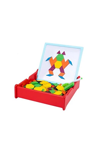 Stuniko ®, Magnetic Wooden Tangram Game for Children, 196 Geometric Pieces, W...