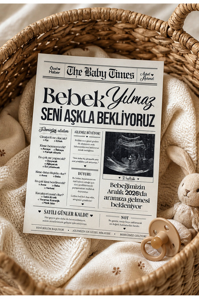 Pankart Evi Bebek Partisi Anı Gazetesi 10 adet - A5 ölçüsü Tek Yön - Babyshow...