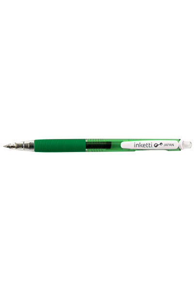 PENAC Pix cu gel Inketti, rubber grip, 0.5mm, corp verde transparent - scrier...