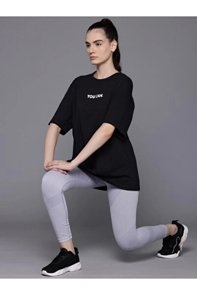 Efnaz style Printed Oversize T-shirt - Black