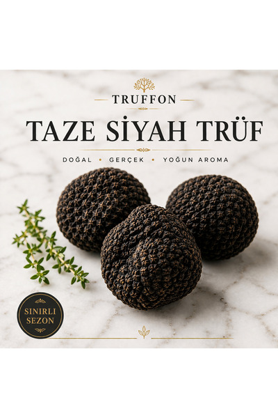 TRUFFON Trüf mantarı Taze Siyah Trüf Mantarı 50 g ( Tuber Aestivum )