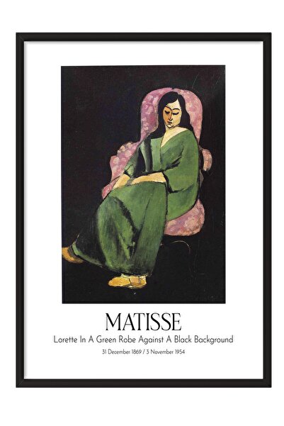 Postifull Matisse, slika u crnom okviru, umetnička serija BR:112302