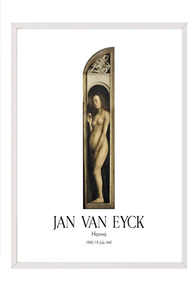 Postifull Jan Van Ajk - Eva, slika u belom okviru, umetnička serija br: 112133