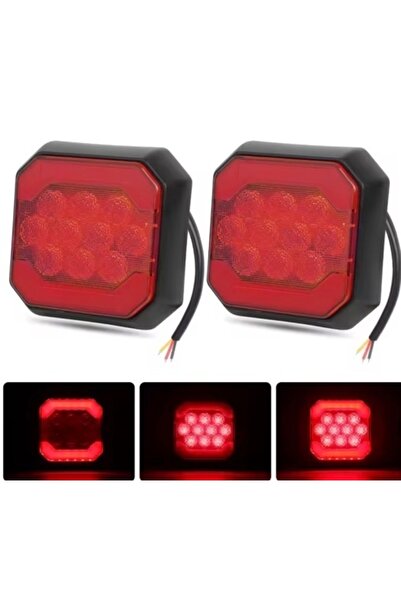 Led Light Alex Set de 2 stopuri LED pătrate 12-24 V