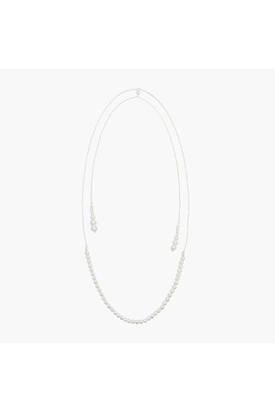 Lifestyle Metal Pearl Embellished Necklace