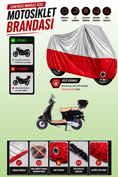 Cemku Twin غطاء محرك متوافق مع Falcon Cooper 125 EFI باللون الرمادي من الأعلى...