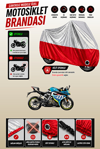 Cemku Twin غطاء محرك متوافق مع CFmoto 250SR باللون الرمادي من الأعلى والأحمر ...