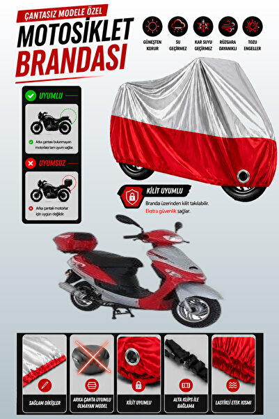 Cemku Twin Top Gray - Bottom Red Mondial 50 Tt Compatible Engine Cover, Rear ...
