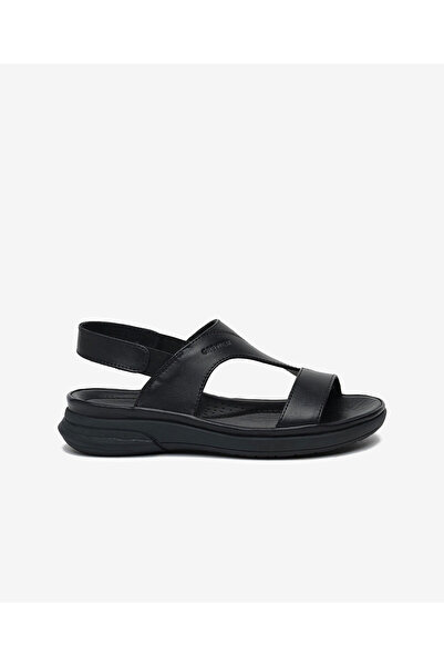 Greyder Kadın Siyah Hakiki Deri Comfort Sandalet 6Y2FS33581