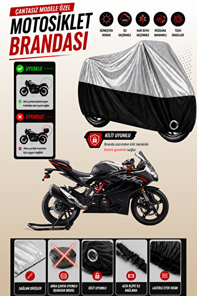 Cemku Twin غطاء محرك متوافق مع دراجة TVS Apache RR310، باللون الرمادي من الأع...