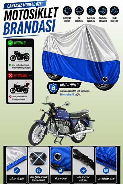 Cemku Twin Top Gray - Bottom Blue Bmw R 60-6 Compatible Engine Cover, Rear Ba...
