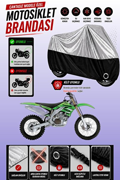 Cemku Twin غطاء محرك متوافق مع كاواساكي KX 450F باللون الرمادي من الأعلى والأ...