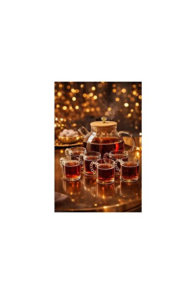 Lumindra Filiz Tea Set with 6-Cup Set