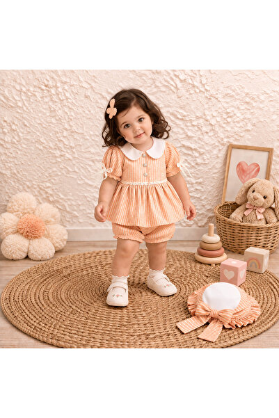 Happy Baby Butik طقم هيبيل مكون من 3 قطع مصنوع من القطن بنسبة 100% للفتيات ال...
