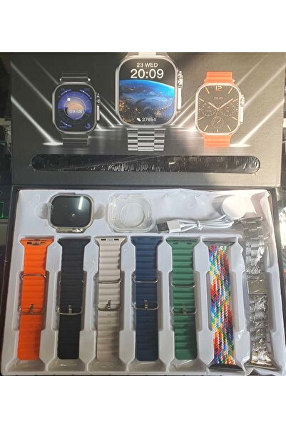 SIGHTZER 7 KORDONLU AKILLI SAAT BLUETOOTH ARAMA CEVAPLAMA BİLDİRİM ALARM MÜZİ...