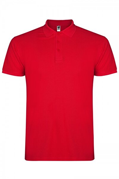 ROLY Tricou polo copii, bumbac 100%, Star, rosu