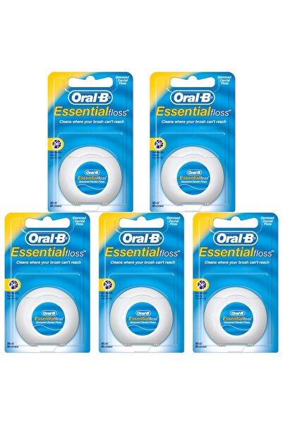 Oral-B Ață dentară Essential Floss, ne-cerată, 50 m, 5 bucăți, aromă de mentă...