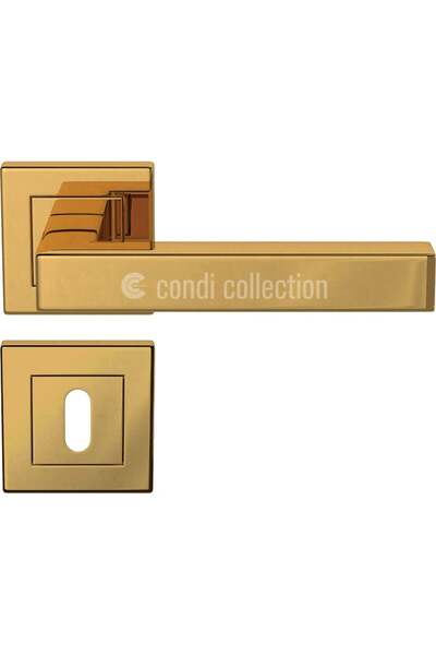 Condi Collection مقبض باب من الفولاذ المقاوم للصدأ 101KB PVD Gold Room
