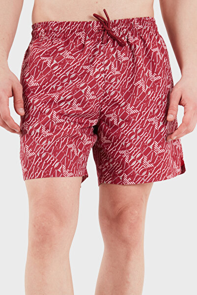 Emporio Armani All Logos Swimsuit Short Men's Swim Shorts Em000688 Af20442 F5034
