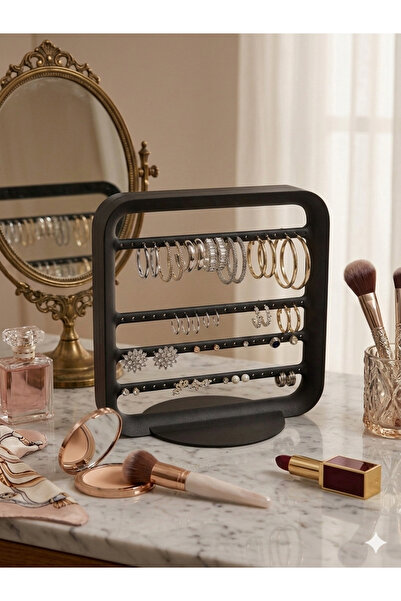 Goplast Premium Elegant Modern Earring Stand, Black Jewelry Organizer, Jewelr...