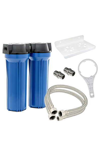 Eiger Filter Eiger Πλαστική Διπλή Συσκευή Φίλτρου Νερού Κάτω Πάγκου 1/2″