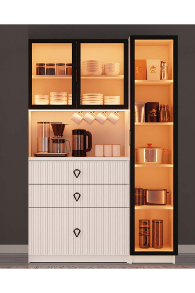 miracool Lale Kahve Köşesi / Komple MDF / Led Işıklı / Large