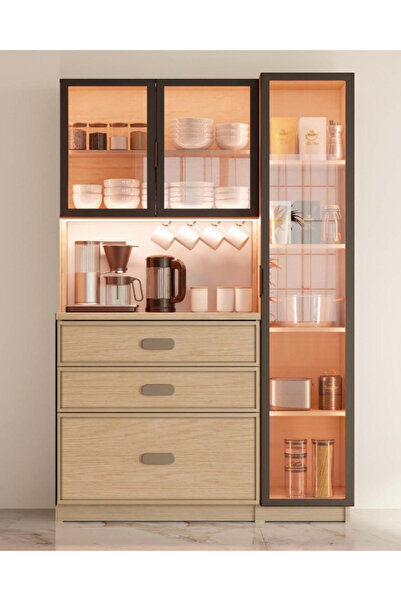miracool Karanfil Kahve Köşesi / Komple MDF / Led Işıklı / Large