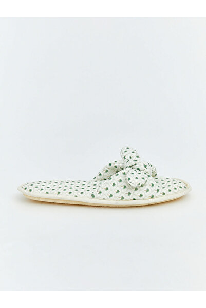 LC Waikiki Women's House Slippers with Bow Figure