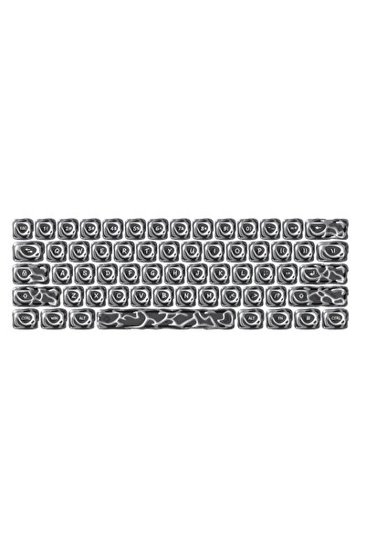 Meyer Gaming XVX Vemom Likit Metalik Tuş Takımı Seti Keycaps (61 Tuş - Gümüş)