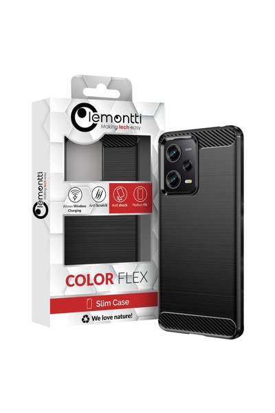 lemontti Husa Carbon Case Flexible Xiaomi Redmi Note 12 Pro / Poco X5 Pro 5G ...