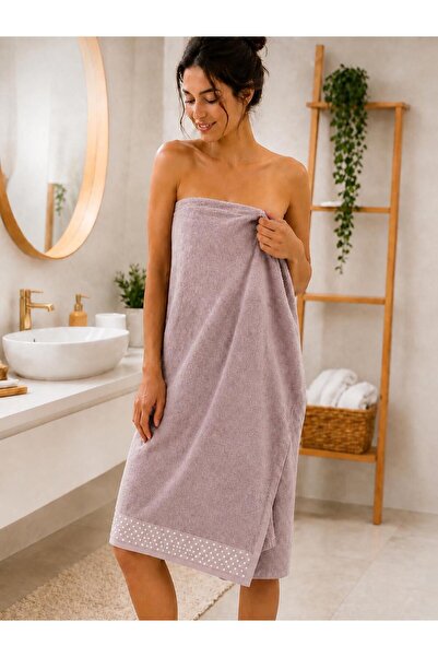 BONCUK DESENLİ BANYO HAVLUSU