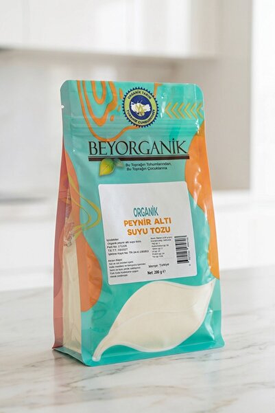 BEYORGANİK Organik Peynir Altı Suyu Tozu 200gr