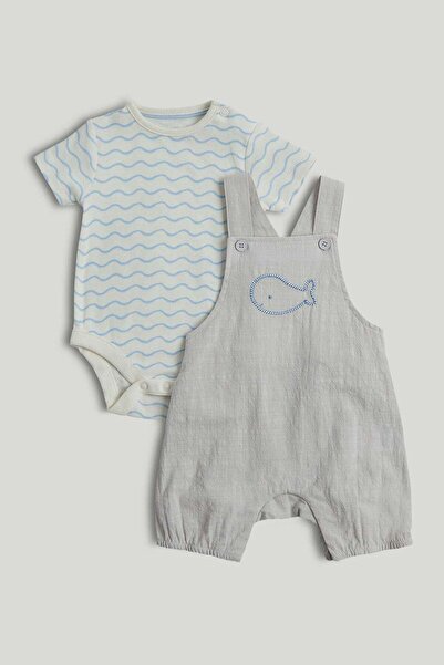 MOTHERCARE أول طقم ملابس لي مكون من شورت قصير وبدلة جسم