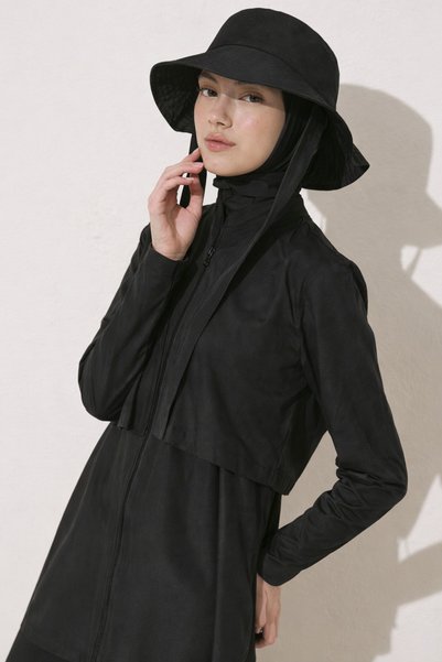 Paragon Women's Black Tie-Down Bucket Hat – Sun Protection Beach Hat, Fits over a Cap