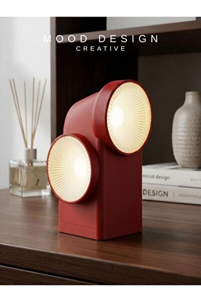MoodDesign DUO RETRO DECORATIVE LAMP - 2 Yönlü Dekoratif Retro Masa, Salon ve...