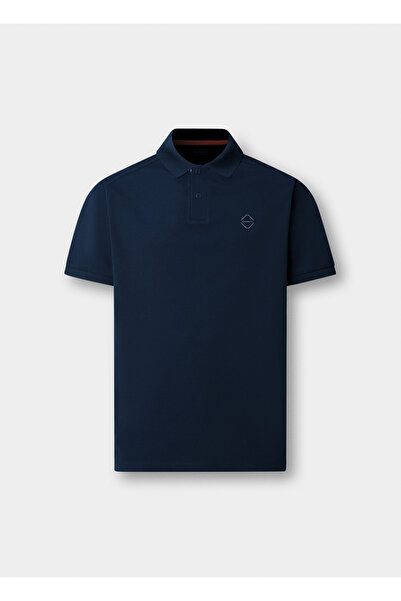 Hackett London Blue Cotton Blend Men Premium Polo T-Shirt