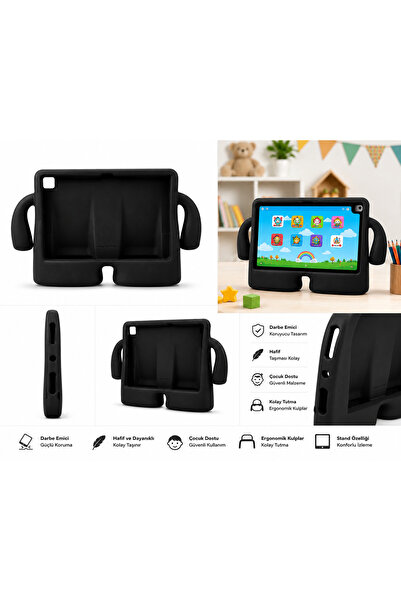 Momsmeril iPad Kılıf Karakter Tablet Kılıfı 10.2 Silikon Çocuk Tablet kılıfı