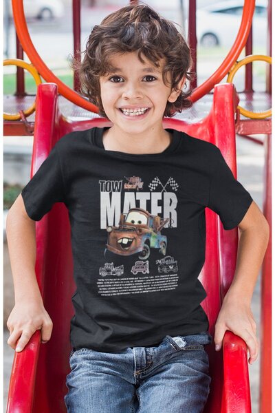SEVBANO Majica za decu sa printom Lightning McQueen, Tow Mater i Lightning Ca...