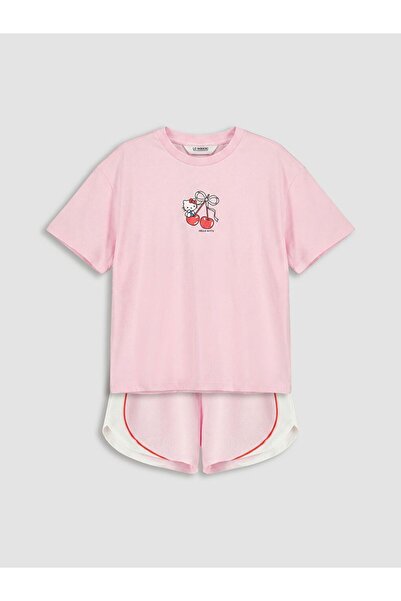 LC Waikiki LCW Kids Hello Kitty set šortsa za devojčice sa printom