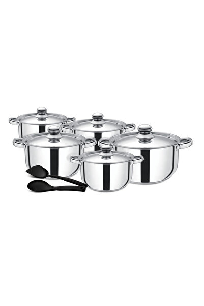 ROYALFORD Stainless Steel Induction Safe 12PC Casserole Pots with Lid