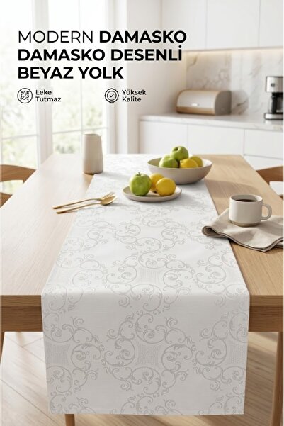 Rona Home Camelia Off-White žakard pravougaonik stolnjak - Otporan na mrlje s...